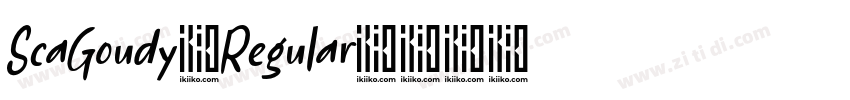 ScaGoudy Regular字体转换